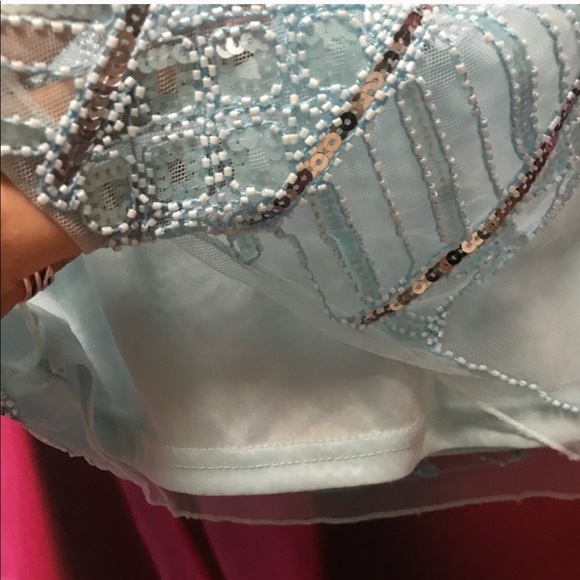 SUPER SALE WAS 45$$ Sequined blue dress - Picture 6 of 8